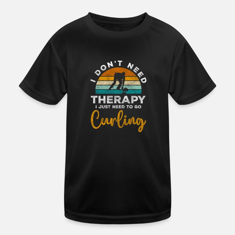 Curling Eis Gewinn Kinder Funktions-T-Shirt