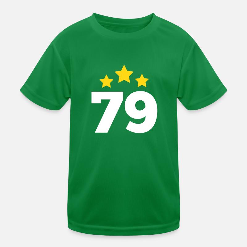 79 Years Star - 79th Anniversary Gift Kids Functional T-Shirt