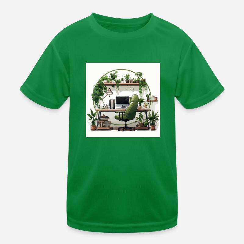 Bureau vert T-shirt sport Enfant