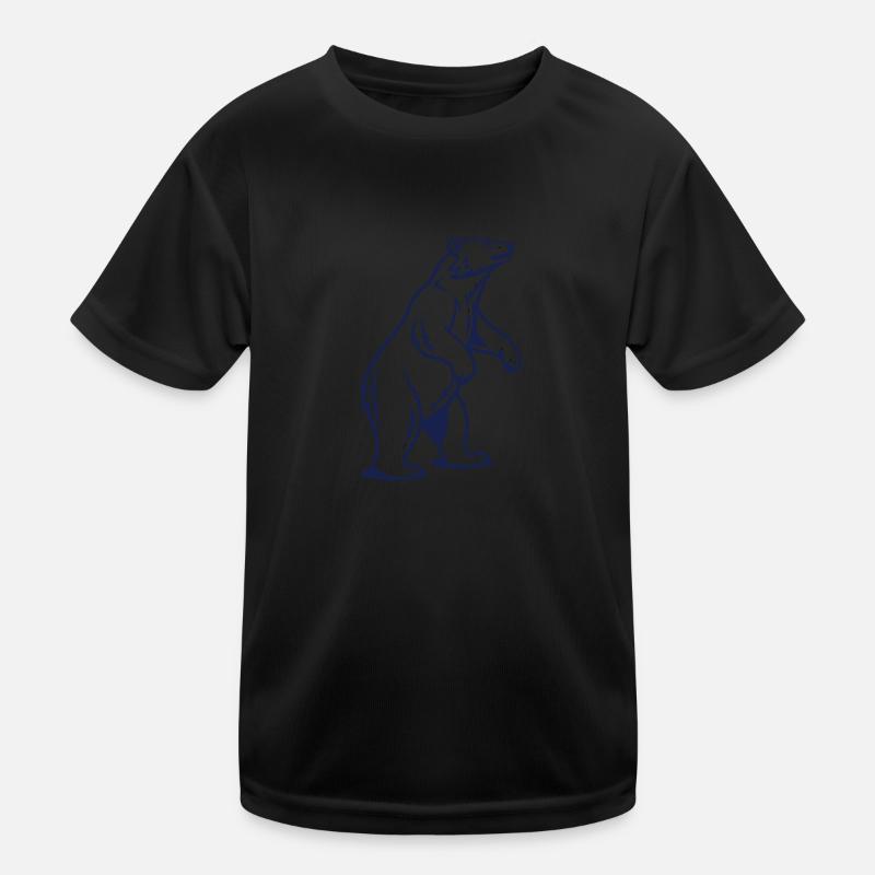 Bär steht stolz Kinder Funktions-T-Shirt