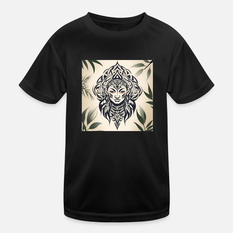 Indisches Tattoo Kinder Funktions-T-Shirt