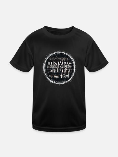 maybe too - Kids Functional T-Shirt - black - Front