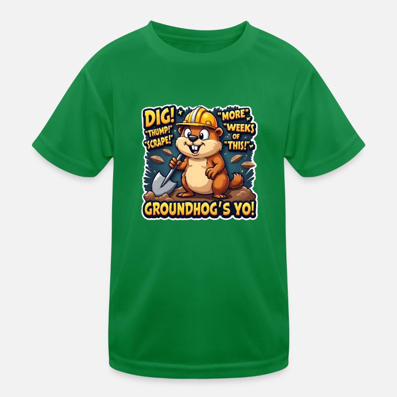 GROUNDHOG Kids Functional T-Shirt