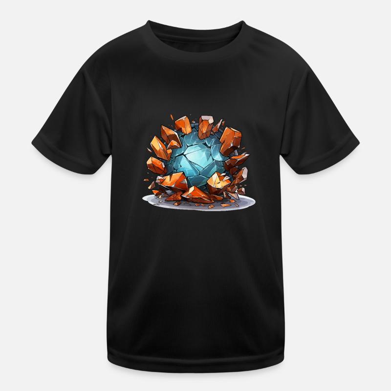Fragmentierte Grenzen Kinder Funktions-T-Shirt
