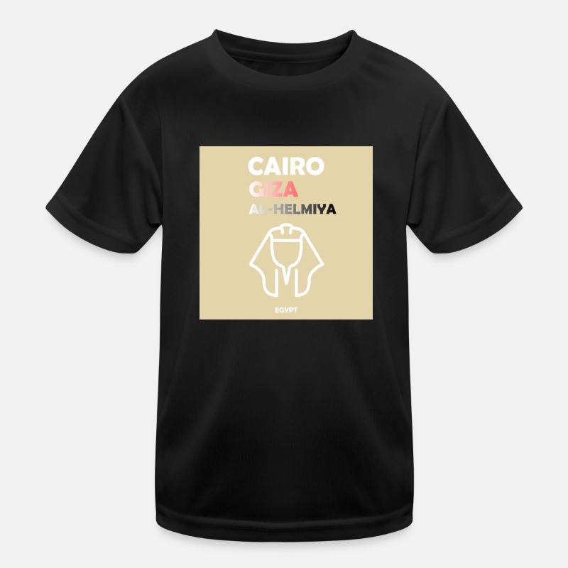 Cairo Egypt - Kids Functional T-Shirt - black