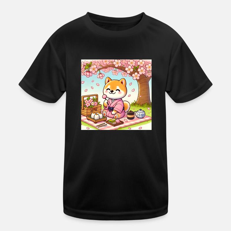 Shiba Inu Hanami T-shirt sport Enfant