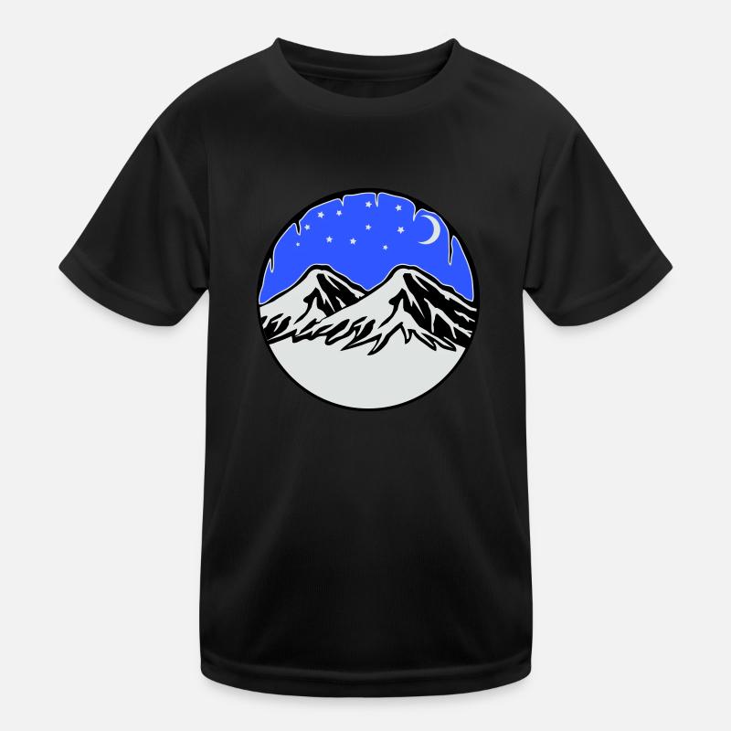 sternenhimmel berge Kinder Funktions-T-Shirt