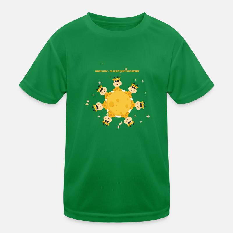 Stand Tall, Stay Unique – Cute Giraffe Motivationa Kids Functional T-Shirt