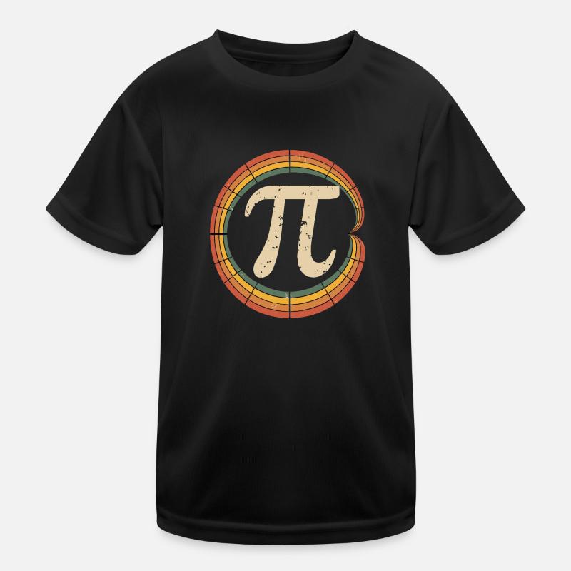 Retro Pi Symbol Design für Pi Tag Kinder Funktions-T-Shirt
