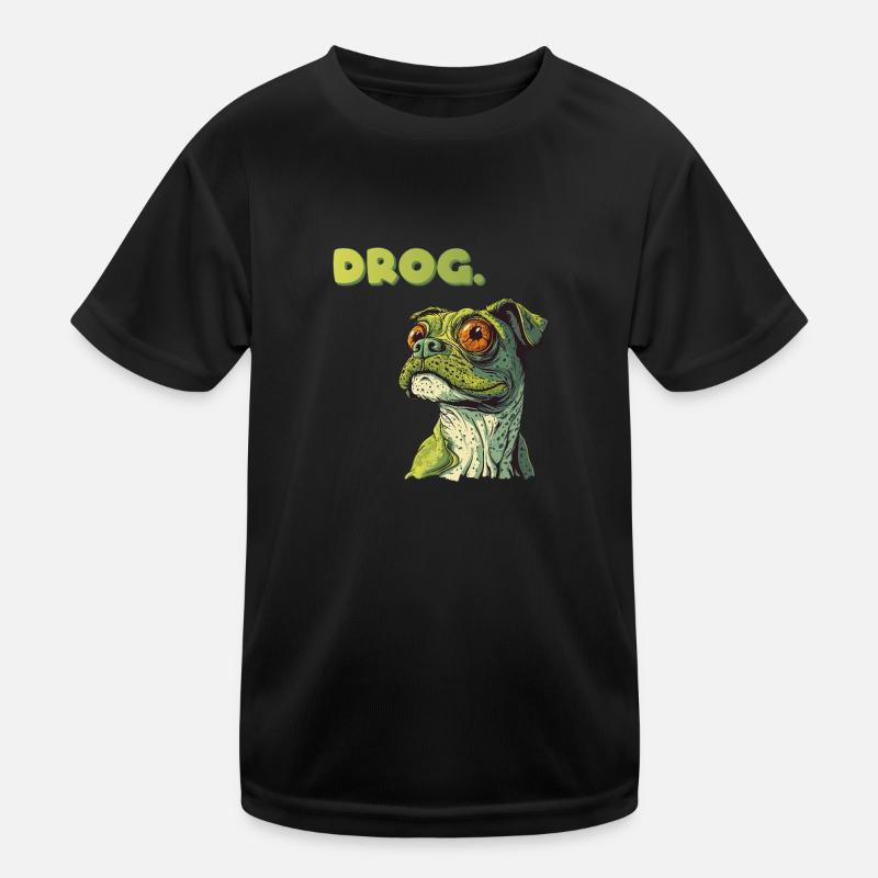 DROG Meme half dog half frog Kids Functional T-Shirt