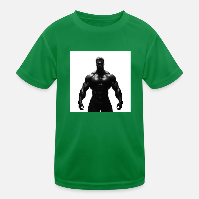 Bodybuilder Kinder Funktions-T-Shirt