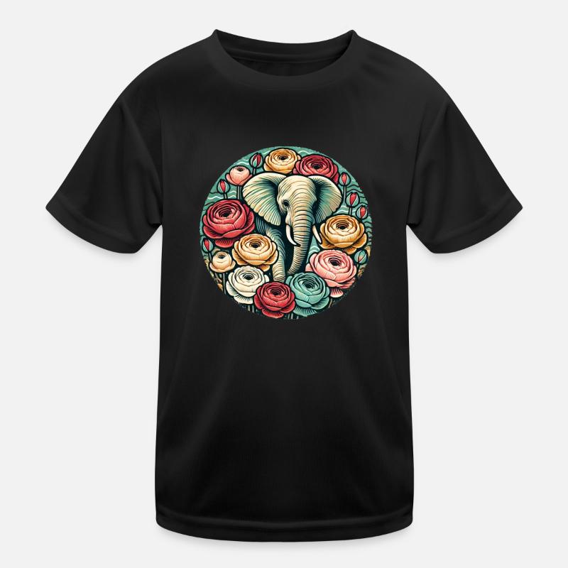 Elefant Kinder Funktions-T-Shirt