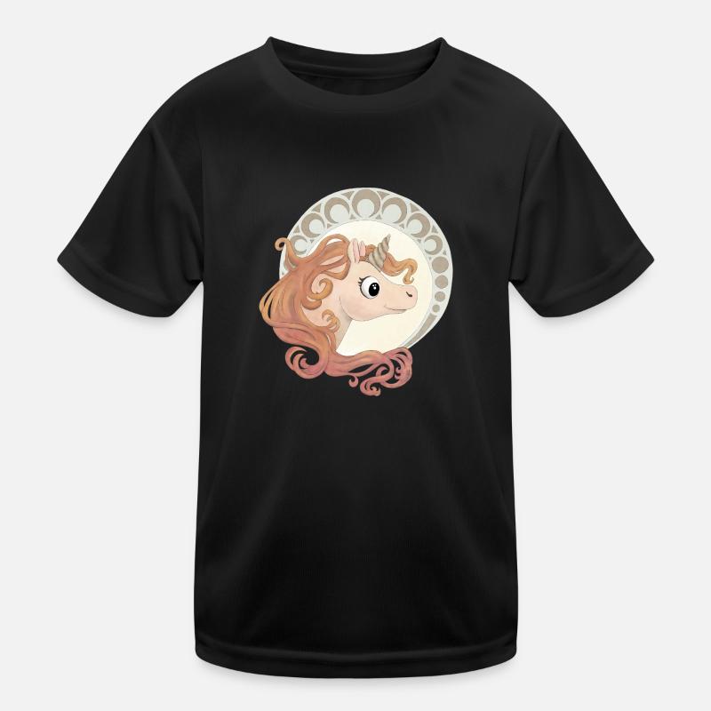 Elegantes Einhorn Kinder Funktions-T-Shirt