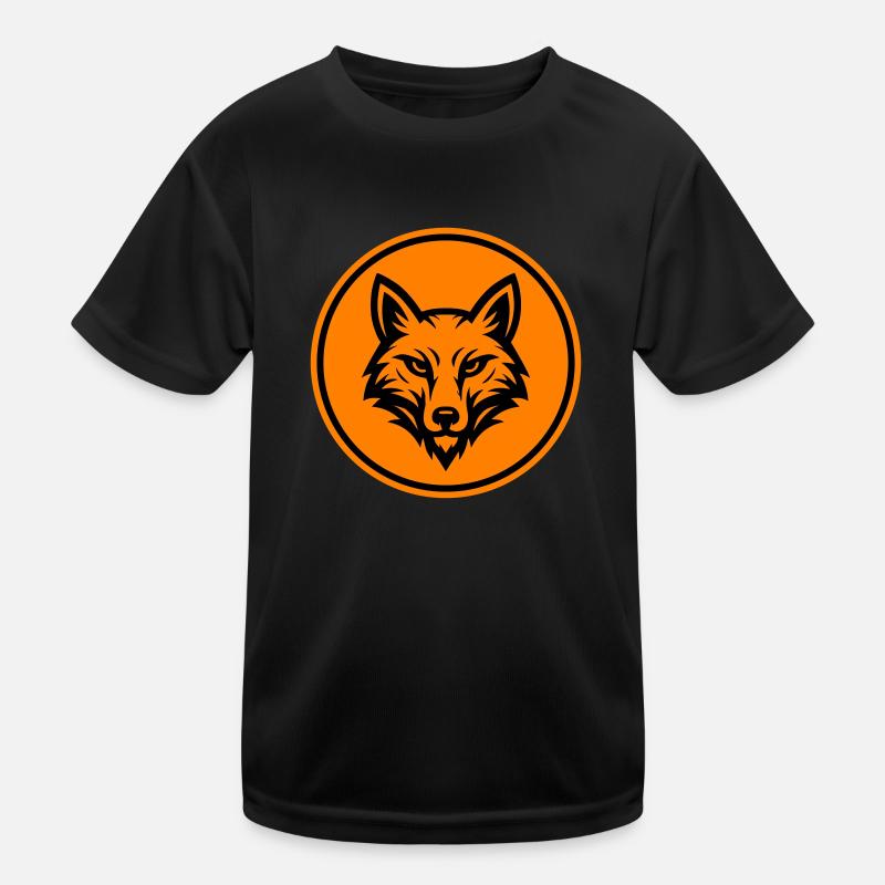 Fuchs Kopf Icon Kinder Funktions-T-Shirt
