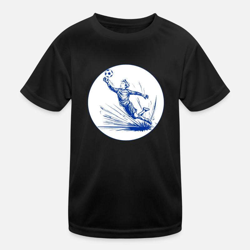 Goalkeeper (blue and white) Kids Functional T-Shirt