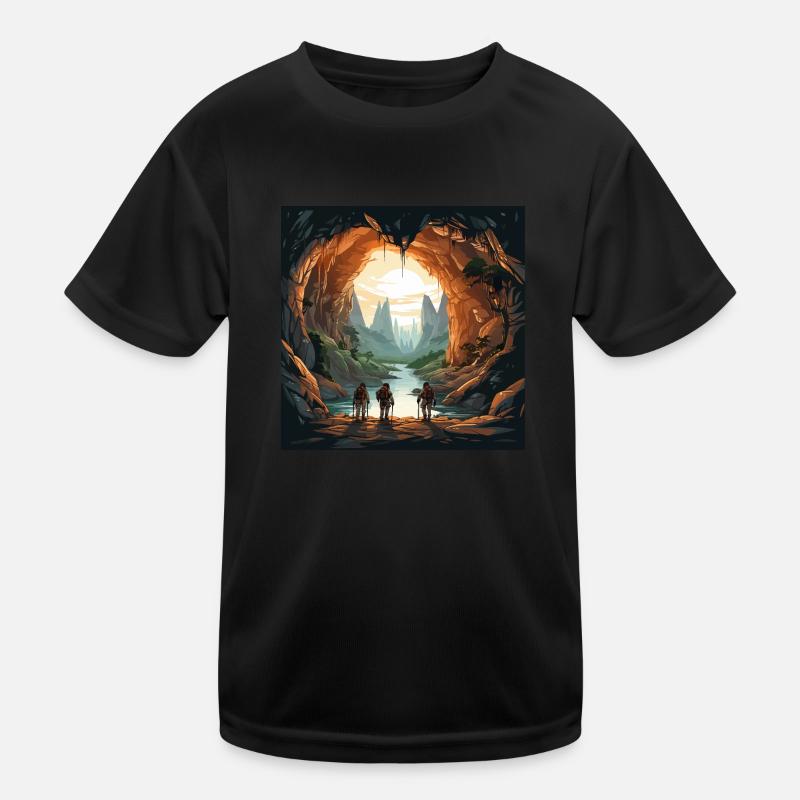The Cave Explorers Kids Functional T-Shirt