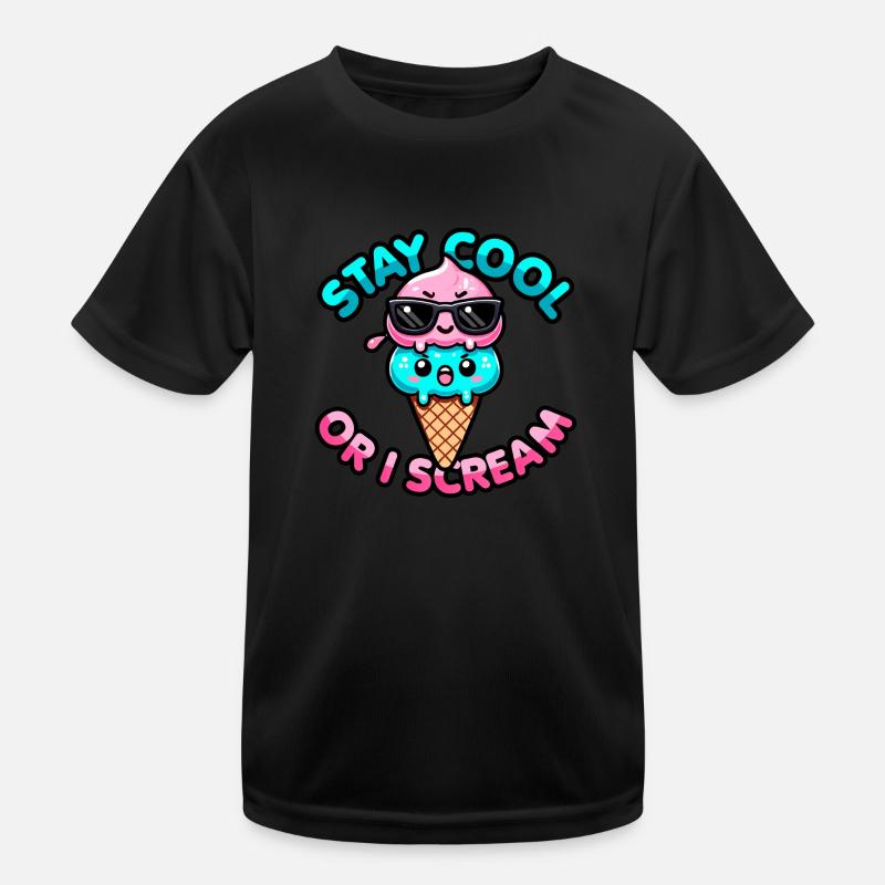 Kawaii Frozen Treat – Bleib cool oder ich schreie Kinder Funktions-T-Shirt