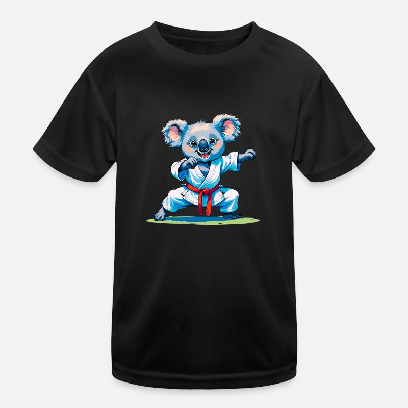 koala doing karate Kids Functional T-Shirt