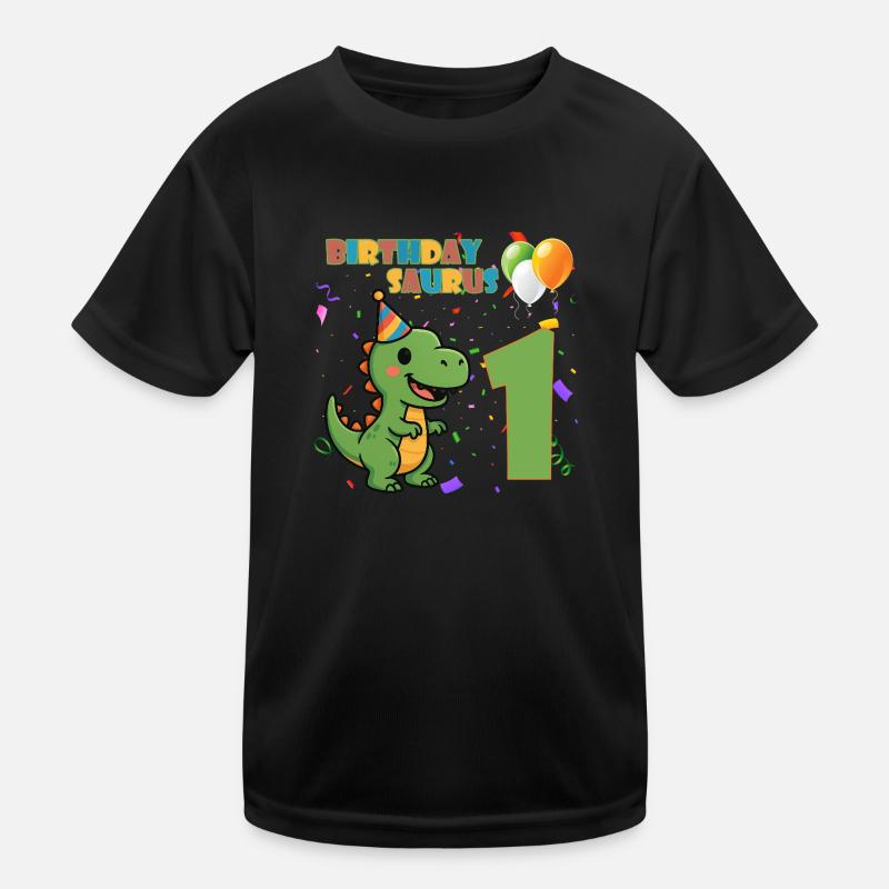 Birthdaysaurus – Dino Birthday Kids Functional T-Shirt