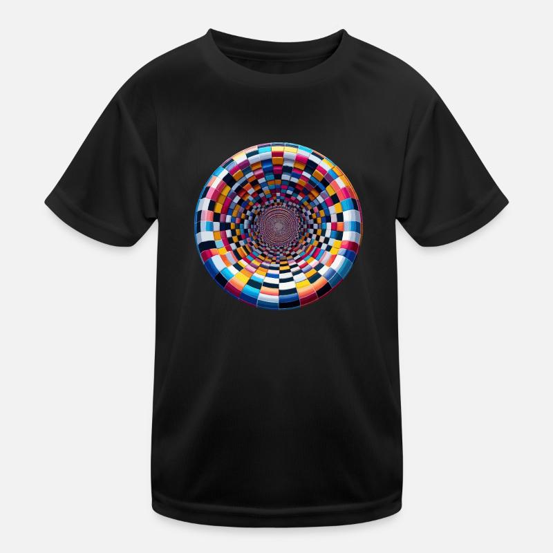 Cavity colored - Kids Functional T-Shirt - black