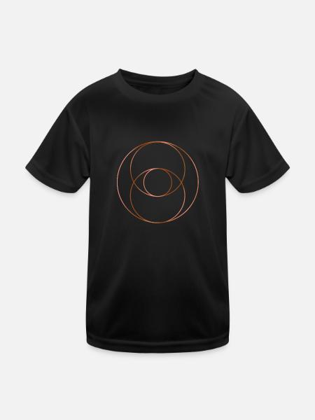 Vesica Piscis - Version Cuivre - T-shirt sport Enfant - noir - Devant