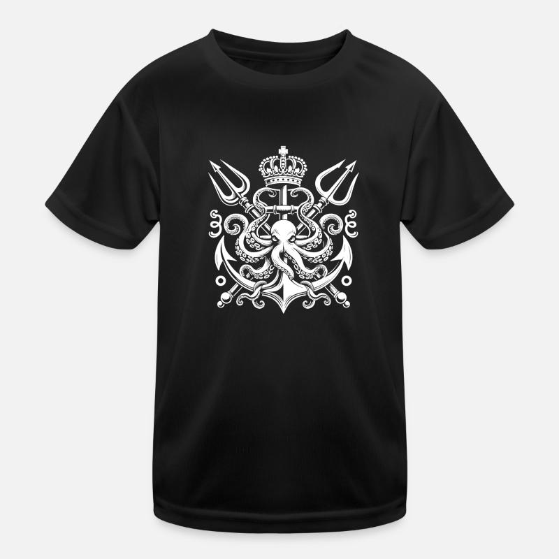Octopus Koenig Kinder Funktions-T-Shirt