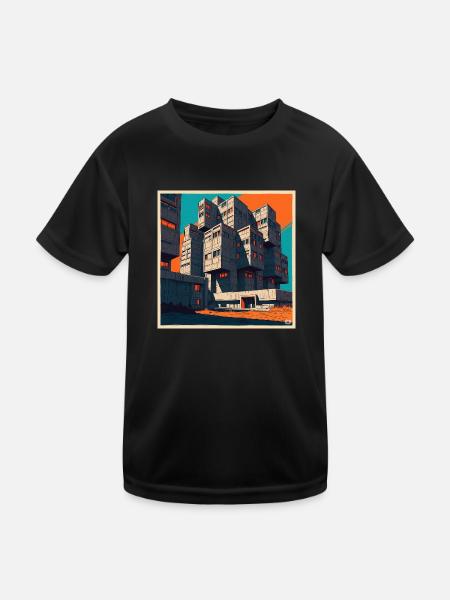 1751641128033 - Kids Functional T-Shirt - black - Front