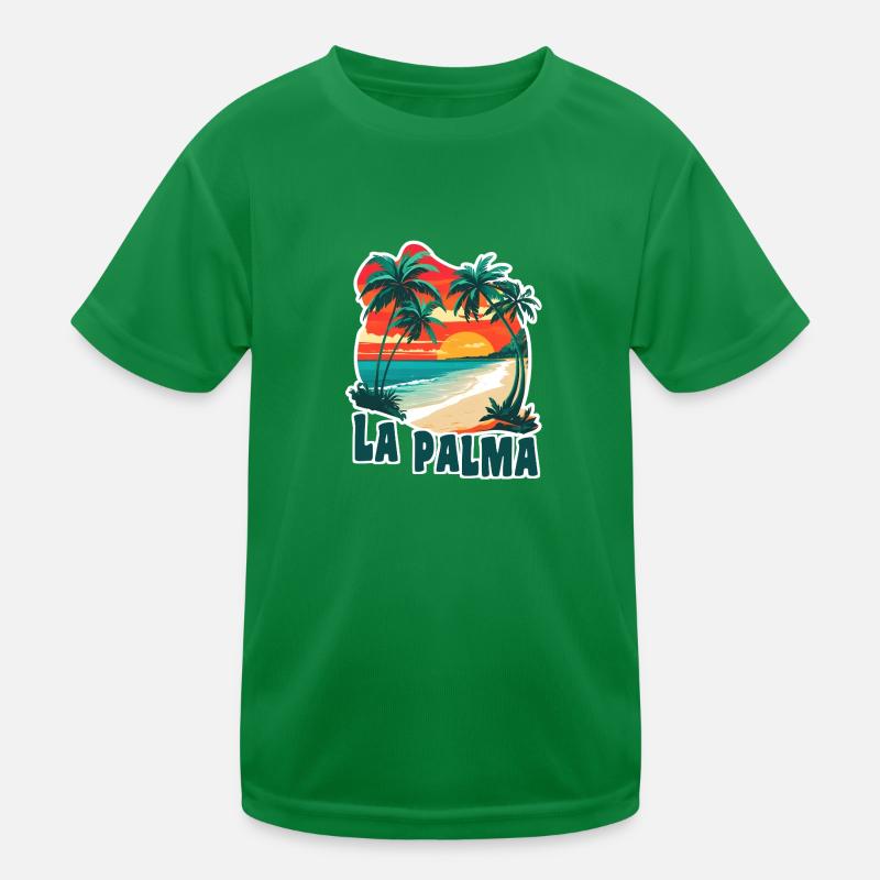 La Palma Canary Islands Kids Functional T-Shirt