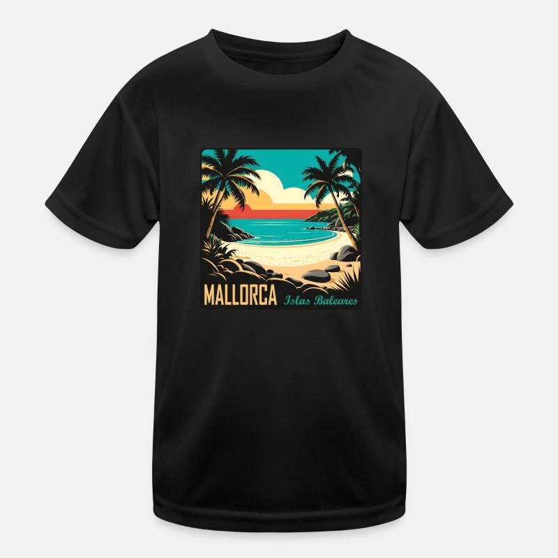 Majorca, Balearic Islands Kids Functional T-Shirt