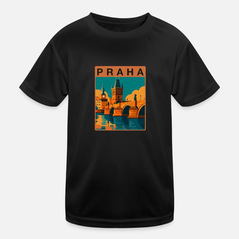 Pont Charles de Prague T-shirt sport Enfant