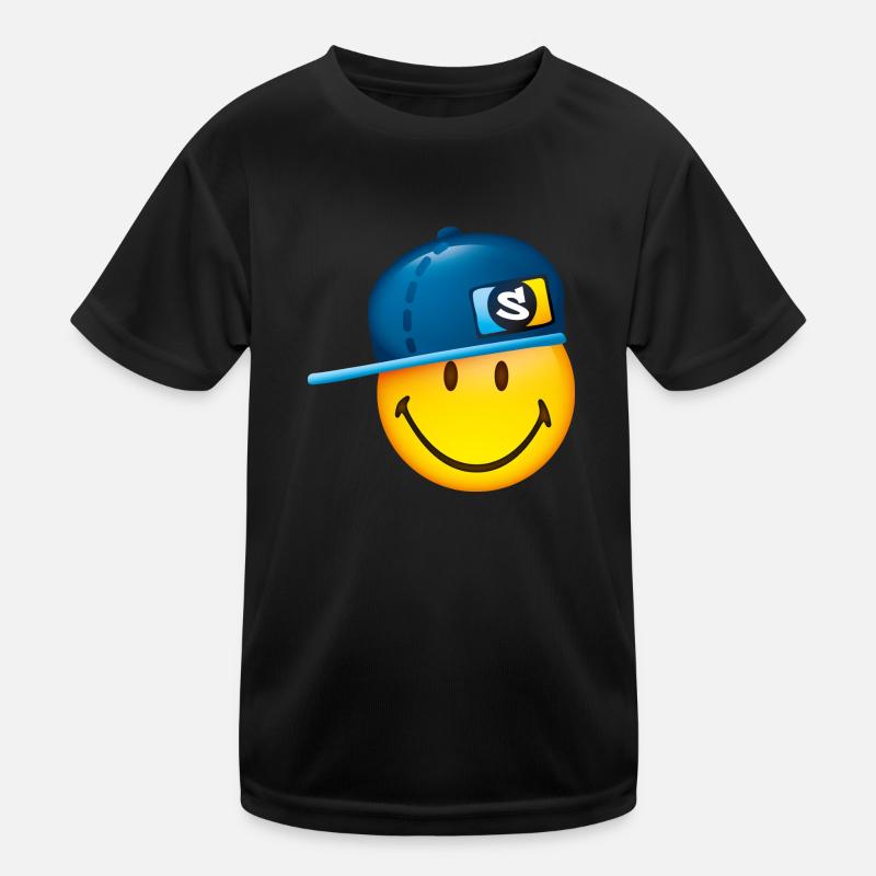 Smiley Cap Kinder Funktions-T-Shirt