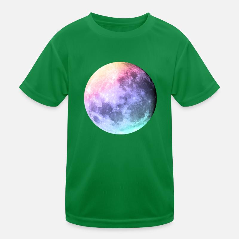 Lune dans l’arc-en-ciel pastel T-shirt sport Enfant