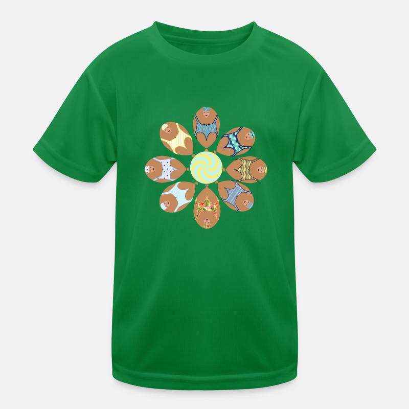 Synchrones Schwimmen Kinder Funktions-T-Shirt