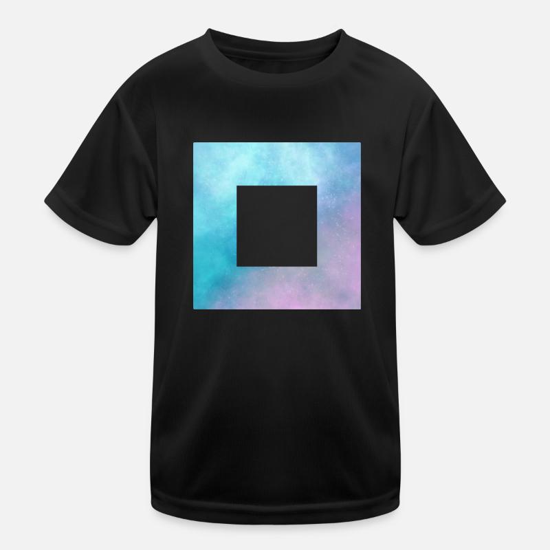 Space Viereck Cut Kinder Funktions-T-Shirt