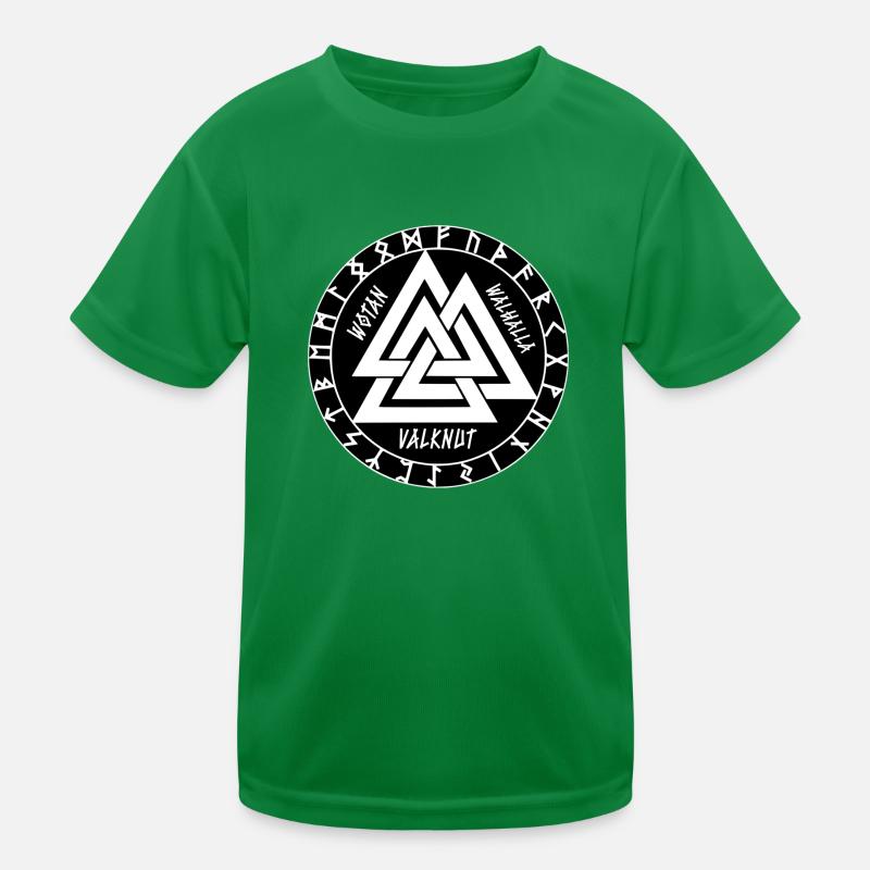 Wotan Walhalla Valknut Kinder Funktions-T-Shirt