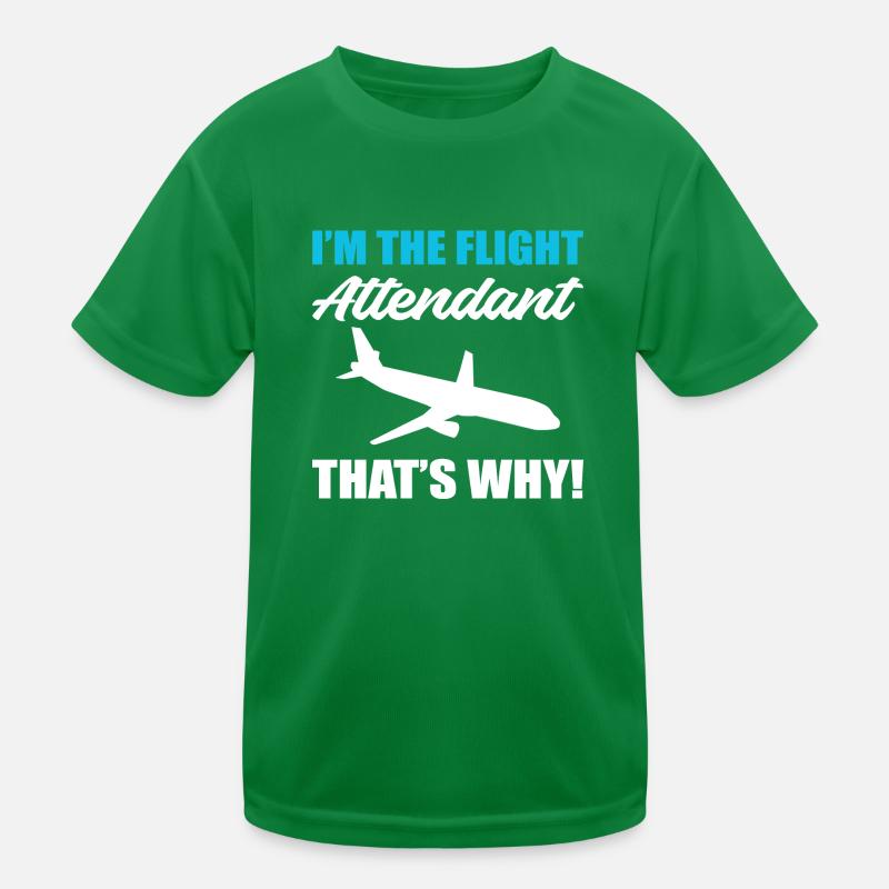 The Flight Attendant Stewardess Gift Kids Functional T-Shirt