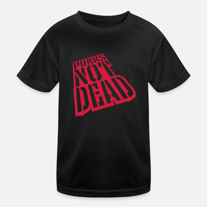 Zitat punks not dead Kinder Funktions-T-Shirt
