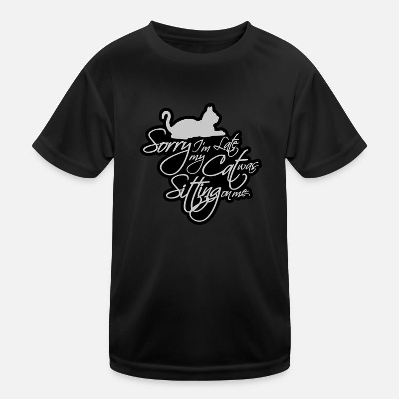 sorry cat was sitting Kids Functional T-Shirt