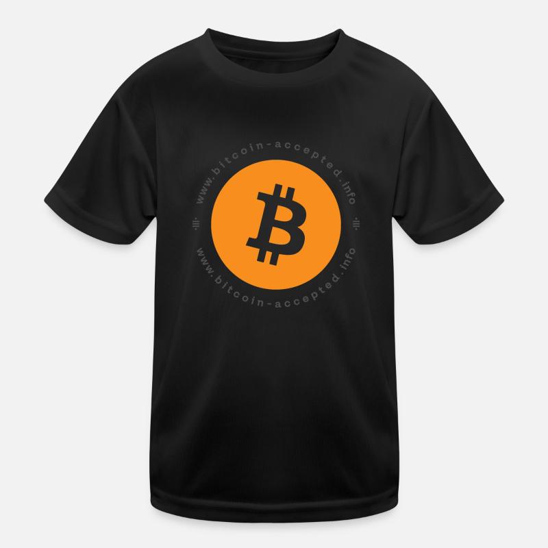 bitcoin ACCEPTED HERE Kinder Funktions-T-Shirt