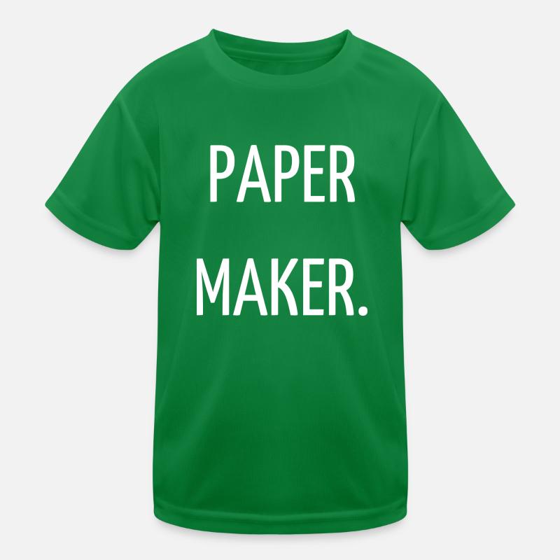 Paper maker Kids Functional T-Shirt