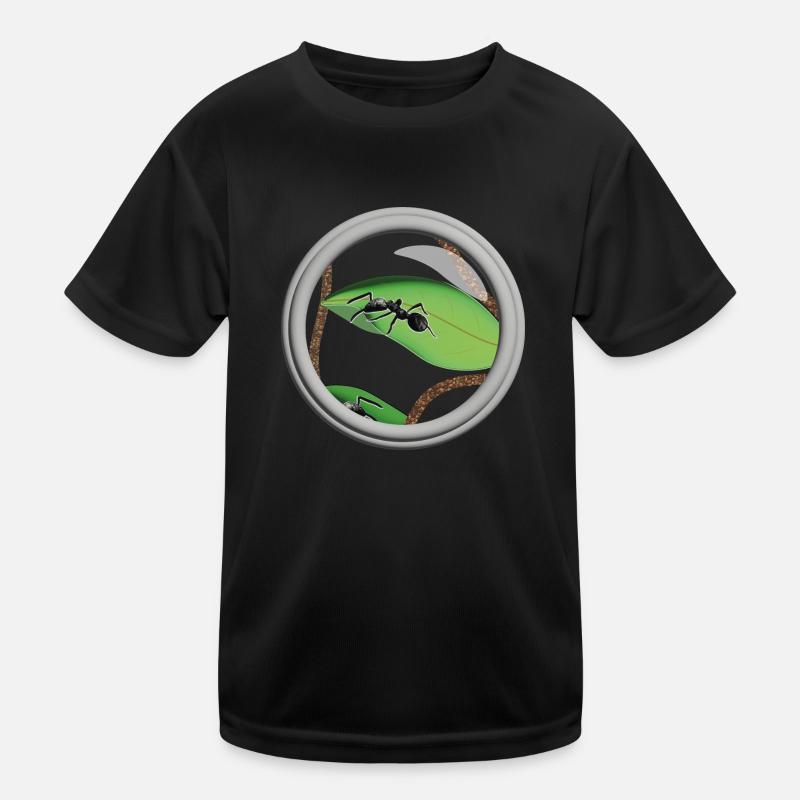 Une fourmis sous la loupe T-shirt sport Enfant