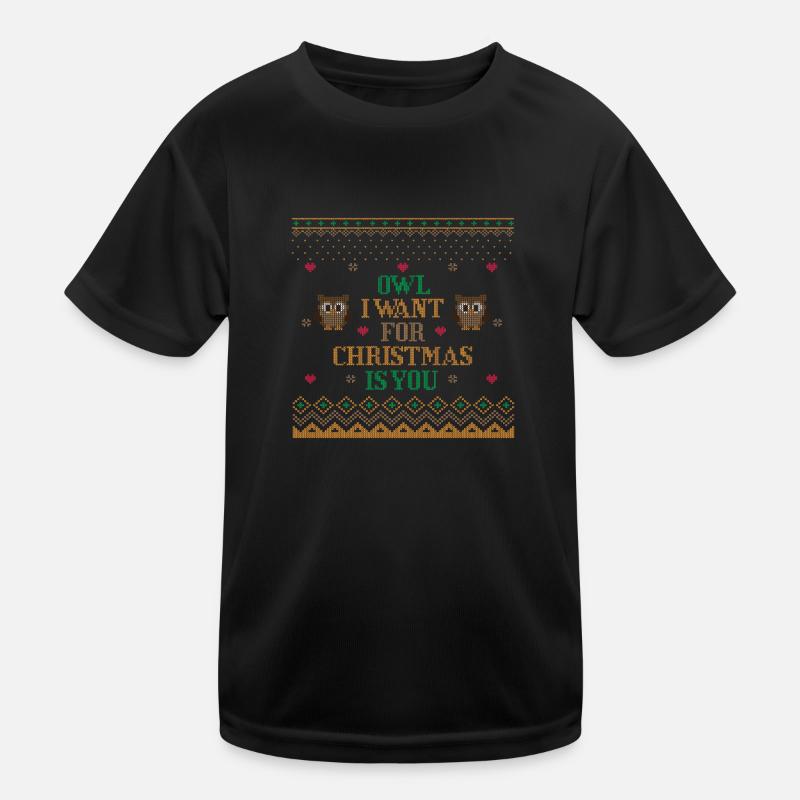 EULE, DIE ICH ZU WEIHNACHTEN WILL IST DU HÄSSLICHER PULLOVER Kinder Funktions-T-Shirt