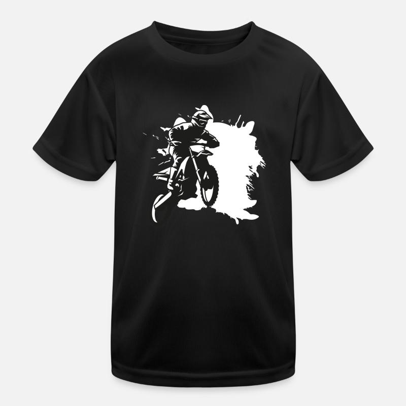 SUPER MOTO splash Kinder Funktions-T-Shirt