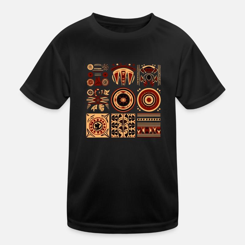 Afrikanische Folklore Kinder Funktions-T-Shirt