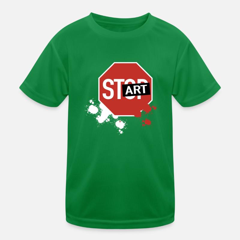 Stop diventa start Maglietta sportiva per bambini