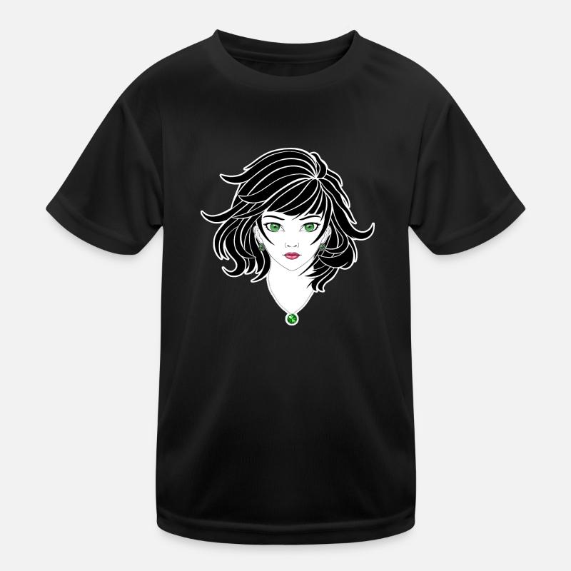Fille d’anime gothique T-shirt sport Enfant