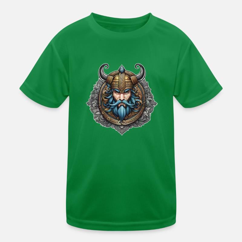 Viking Odin Thor Valhalla Kids Functional T-Shirt