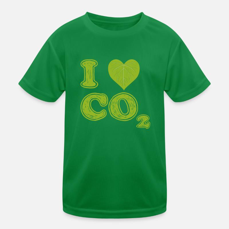 Ich liebe CO2 Kinder Funktions-T-Shirt