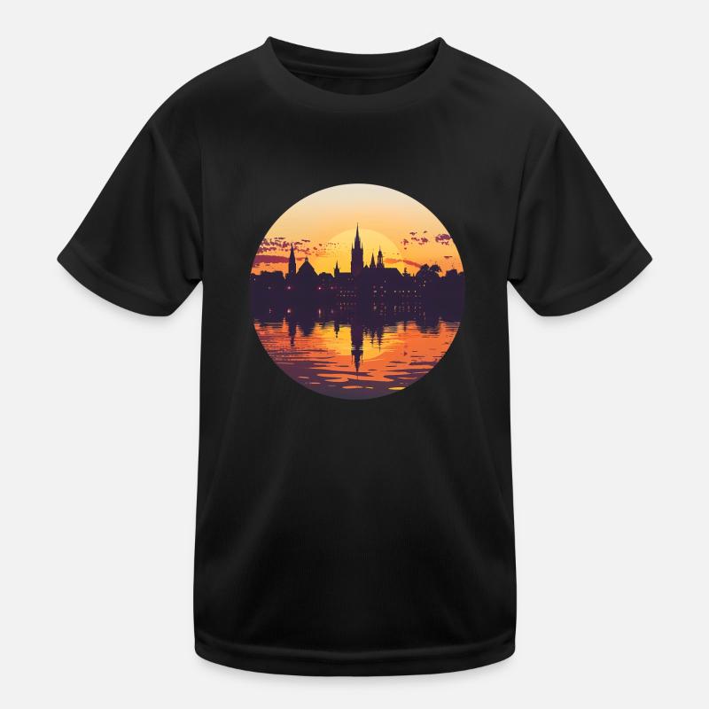 Ulm Skyline Kids Functional T-Shirt