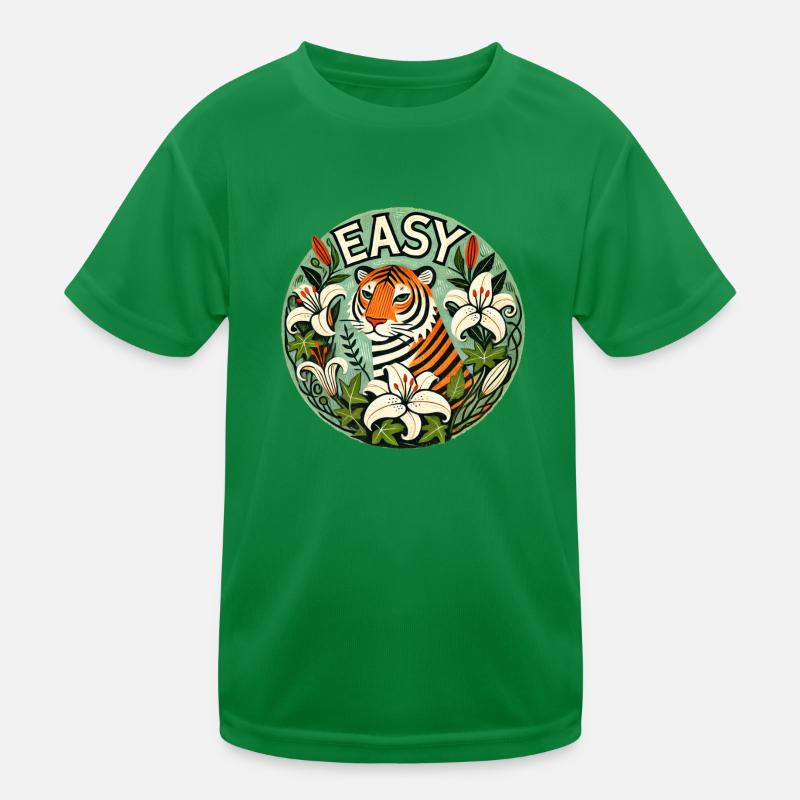 Tigre facile Maglietta sportiva per bambini